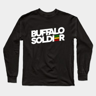 Buffalo Soldier Rasta Colors Reggae Long Sleeve T-Shirt